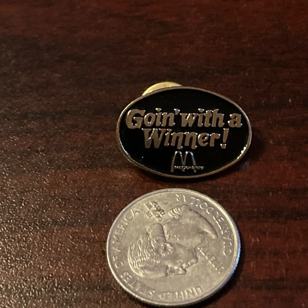 Vintage‎ McDonald’s “Goin’ With A Winner!” Employee Lapel Hat Pin
